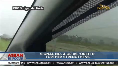 Signal No. 4 up as 'Odette' further strengthens.